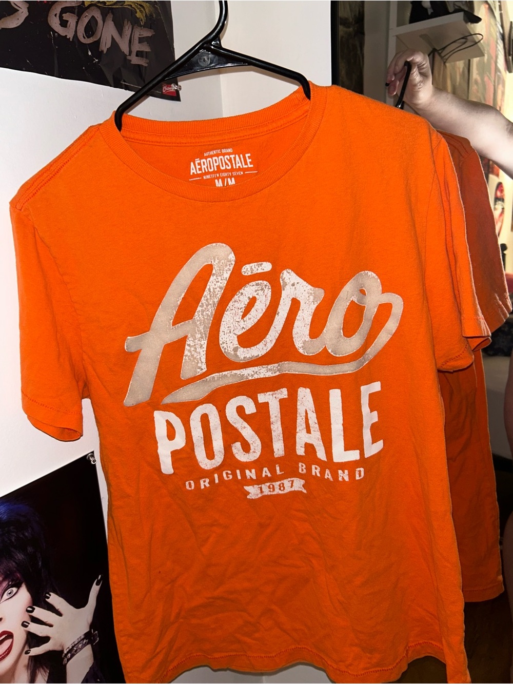 Orange Aeropostale Graphic T-shirt with Relaxed Fit